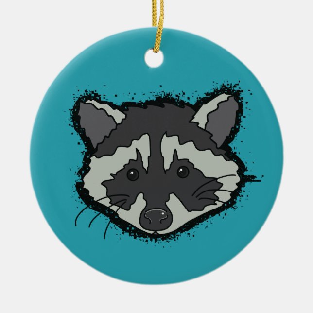 Jul Raccoon Ornament (Framsidan)