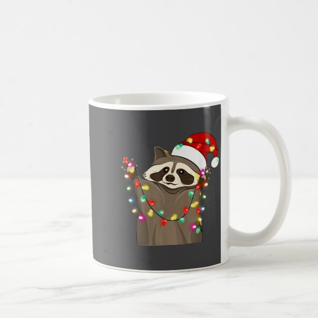 Jul Rådjurs Swea,roliga julbelysning Racco Kaffemugg (Höger)