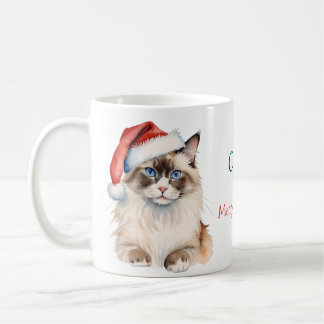 Jul Ragdoll cat Watercolor Kaffemugg