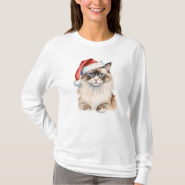 Jul Ragdoll cat Watercolor T Shirt