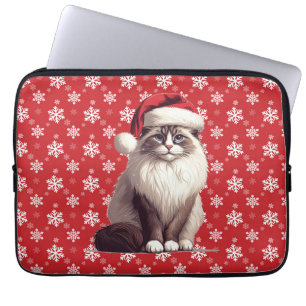Jul Ragdoll-katt, Julafton Santa Ragdoll-kattunge Laptop Fodral