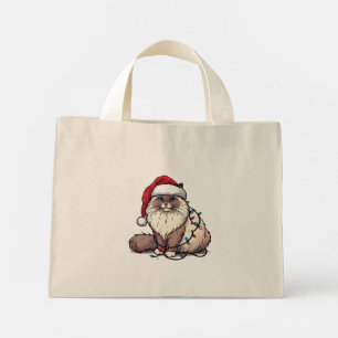 Jul Ragdoll-katt, Julafton Santa Ragdoll-kattunge Mini Tygkasse