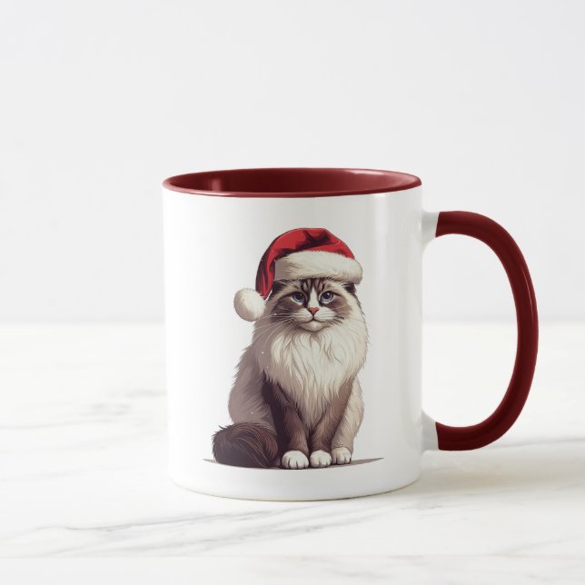Jul Ragdoll-katt, Julafton Santa Ragdoll-kattunge Mugg (Höger)