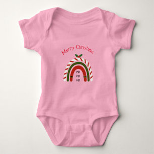 Jul Rainbow Låt det snöa Baby Bodydrädräkt T Shirt