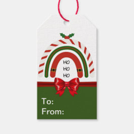 Jul Rainbow Låt det snöa Presentetikett