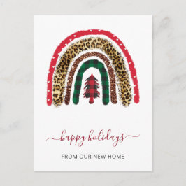 Jul Rainbow Träd Weve Flyttat Helgdag Flytta Vykort