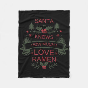 Jul Ramen Älskare Tröja För Comfort Foodies H Fleecefilt