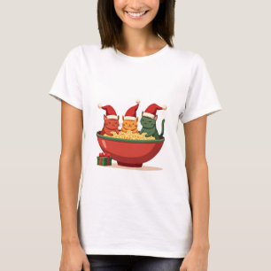 Jul Ramen Katt Tomte Anime Mjao Katt Mjao Ca T Shirt