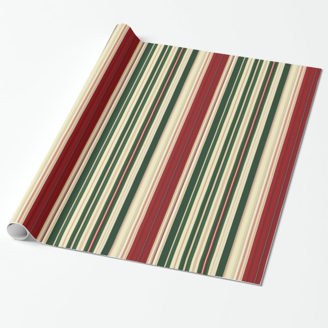 Jul Rand-14-GIFT WRAPPING PAPPER Presentpapper (Utrullad)