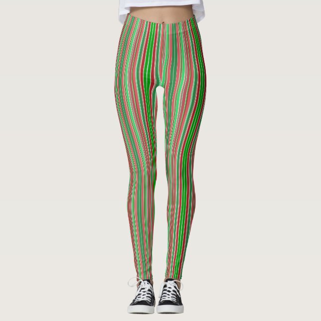 Jul Rand Lodrät Leggings (Framsida)