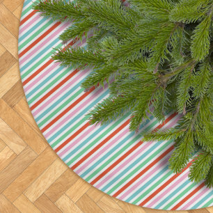 Jul Rand Modern färgstark, billig Cute Julgransmatta Borstad Polyester
