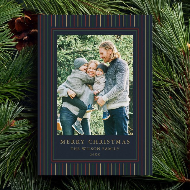 Jul Rand One Photo Julkort (Skapare uppladdad)