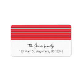 Jul Rand Stora Returetiketter Adressetikett