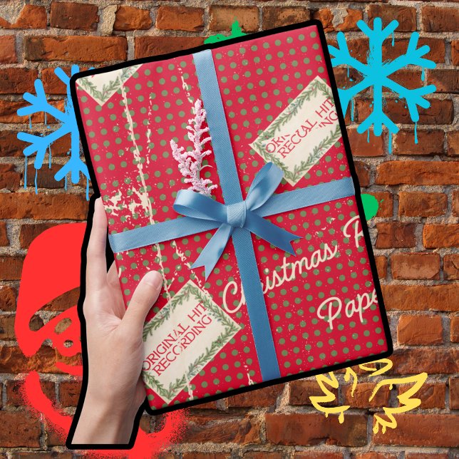 Jul Rappin Red Presentpapper (Skapare uppladdad)