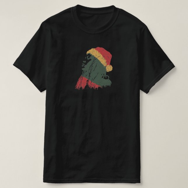 Jul Rastafari-kvinna T Shirt (Design framsida)
