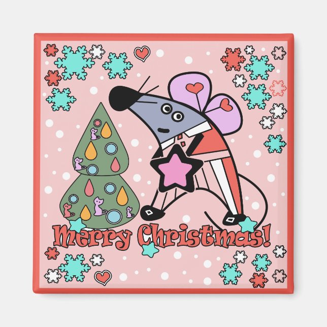 Jul, råtta magnet (Framsidan)