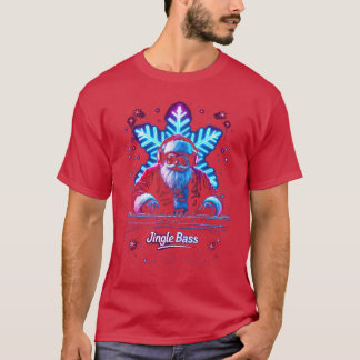 Jul Rave Musik Festival DJ Santa Raver Jingle T Shirt