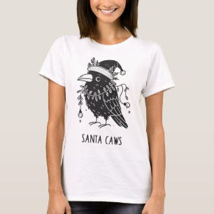 Jul Raven Santa Caws T Shirt