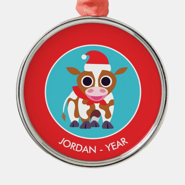 Jul Reba kon Julgransprydnad Metall (Framsidan)