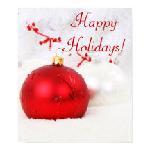 Jul Red and White Glad helg IV Poster