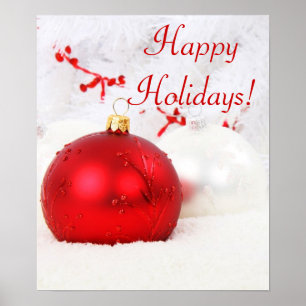 Jul Red and White Glad helg IV Poster