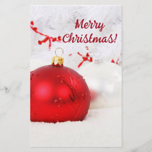 Jul Red and White God jul III Brevpapper