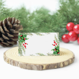 Jul Red Berries Placeringskort