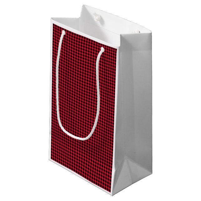 Jul Red Black Gingham Check Mönster Classic (Framsidan Vinklad)