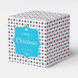 Jul Red-Blue Polka dots Fvor Box Presentaskar