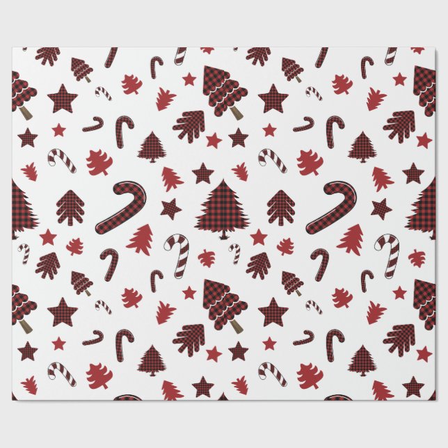 Jul Red Buffalo Play Inslag Presentpapper (Seam)
