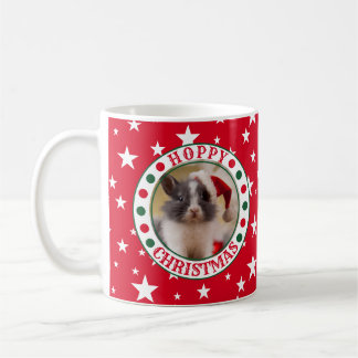 Jul Red Bunny Älskare Anpassningsbar Photo Kaffemugg