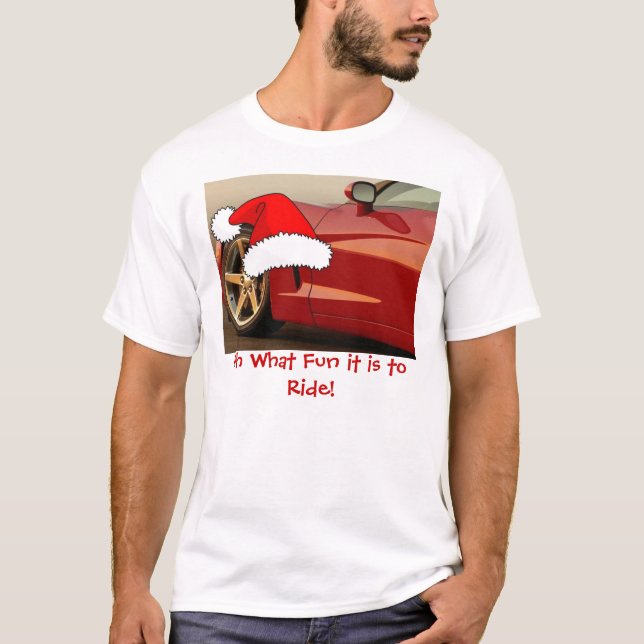 Jul Red Corvette T-shirt (Framsida)
