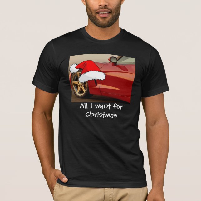 Jul Red Corvette T-shirt (Framsida)