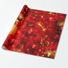 Jul Red Glass Decor Baubles Presentpapper