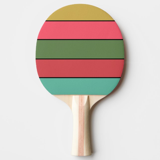Jul Red Guld Grönt Färg på vattenfärgen Papper Pingisracket (Framsidan)