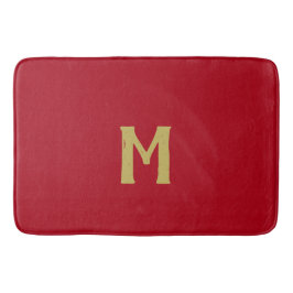 Jul Red Guld Monogram Badrumsmatta