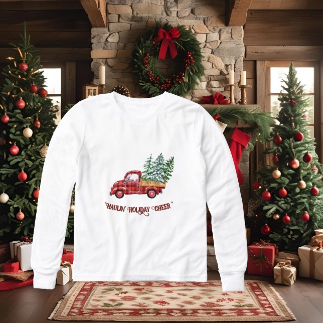 Jul Red Lastbil T Shirt (Skapare uppladdad)