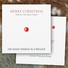 Jul Red NSES Reindeer Funny Humous