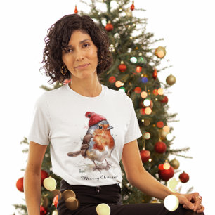 Jul Red Robin, anpassade T Shirt
