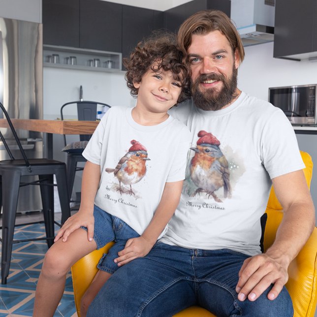 Jul Red Robin, anpassade T Shirt (Skapare uppladdad)