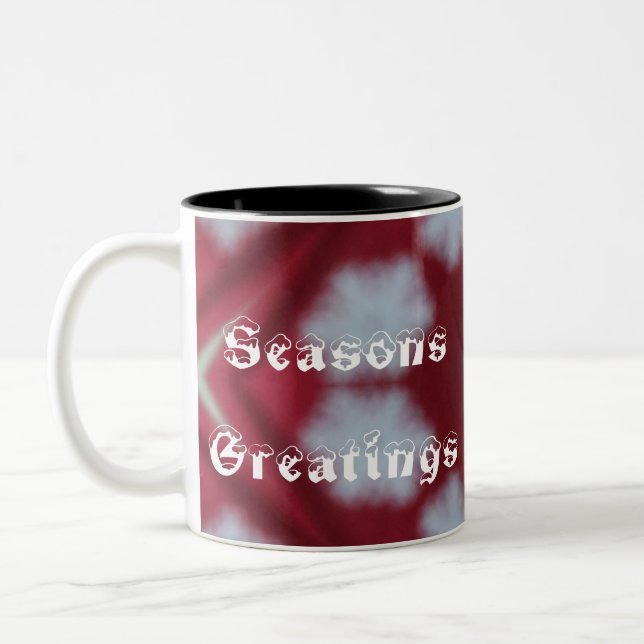 Jul Red Seasons Kaffe kopp mugg (Vänster)