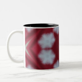 Jul Red Snowflake blurry-kaffe kopp mugg