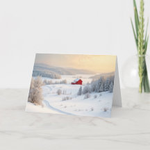 Jul Red Winter Barn
