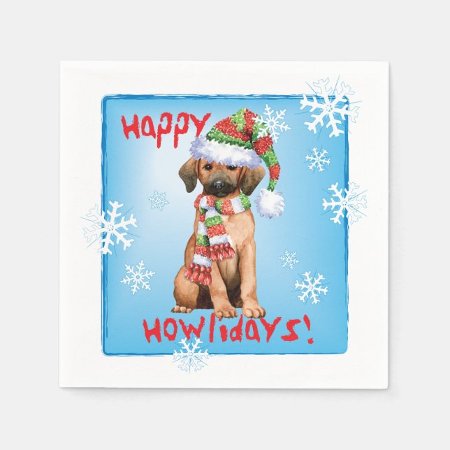 Jul Redbone Coonhound Pappersservett (Framsidan)