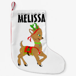 Jul Reindeer Doe Liten Julstrumpa