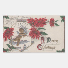 Jul Rektangulärt Klistermärke
