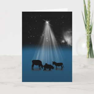 Jul religiösa, Nativity, stjärnor, kort