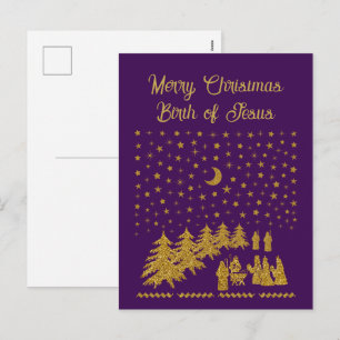 Jul religiöst, Jesu födelse Helg Vykort