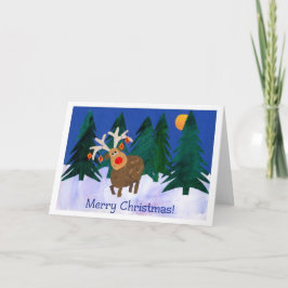 Jul ren, god jul! helgkort