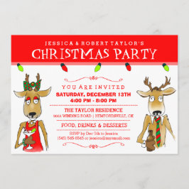 Jul-renar i Party med drycker i Inbjudan
